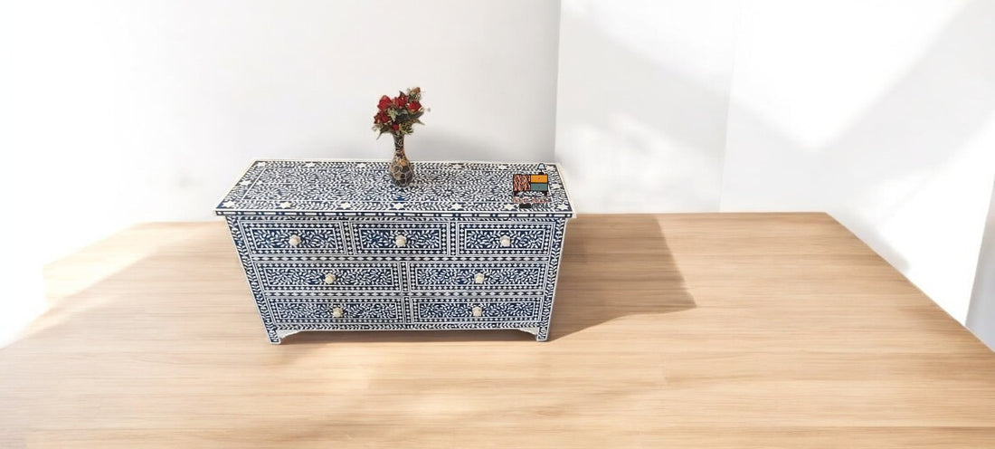 handmade bone inlay buffet bone inlay cabinet chest bone inlay furniture, home decor furniture