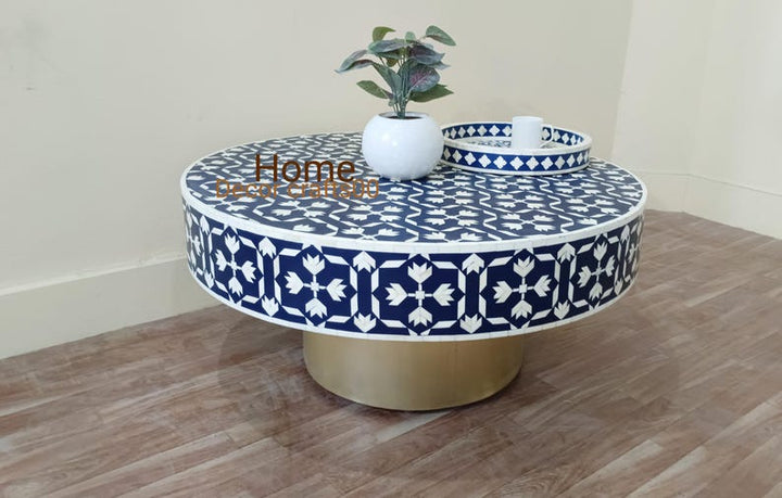 New Indian handmade bone inlay Inlay Coffee Table, bone Inlay Center Table, living room furniture