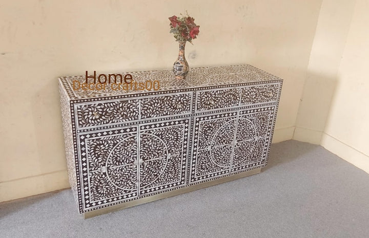 New Indian handmade mother of pearl inlay floral Design Buffet, mop furniture,